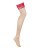 Obsessive Lacelove stockings - сексуальні панчохи з мереживом, XL/XXL (червоний) - купити в Києві, Україні
